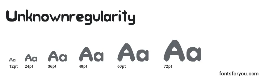 Unknownregularity Font Sizes