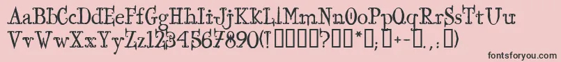 More about IronworksTM Font IronworksTM Font – Black Fonts on Pink Background