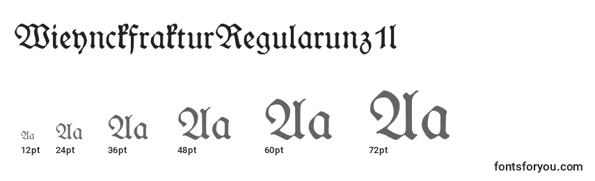 WieynckfrakturRegularunz1l Font Sizes