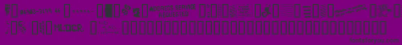 Deadlof Font – Black Fonts on Purple Background