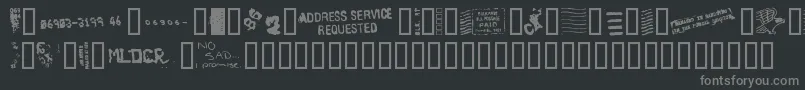 Шрифт Deadlof – серые шрифты на чёрном фоне