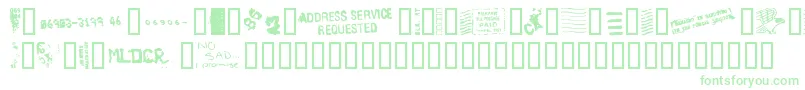 Deadlof Font – Green Fonts on White Background