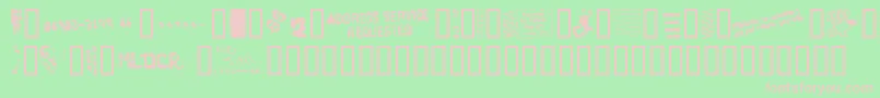 Deadlof Font – Pink Fonts on Green Background