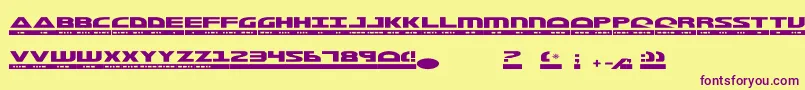 Morsef Font – Purple Fonts on Yellow Background