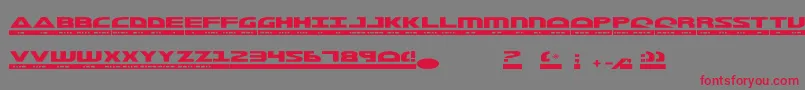 Morsef Font – Red Fonts on Gray Background