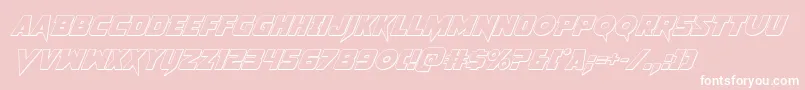 Pistoleer3Dital2 Font – White Fonts on Pink Background