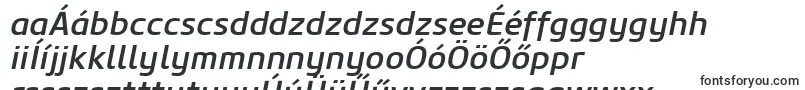 Шрифт CoreSansM55MediumItalic – венгерские шрифты
