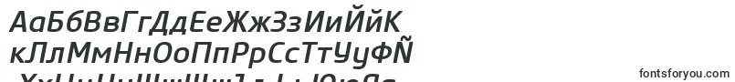CoreSansM55MediumItalic-Schriftart – bulgarische Schriften
