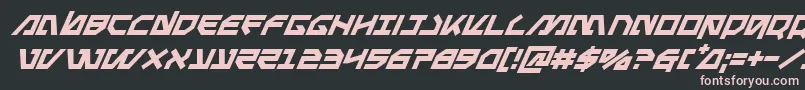 Metalstormsuperital Font – Pink Fonts on Black Background