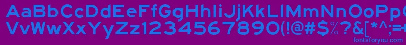 Traffic5 Font – Blue Fonts on Purple Background