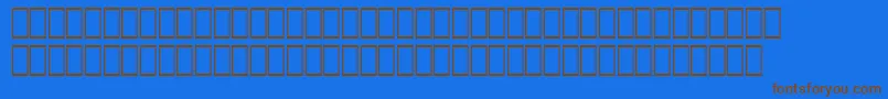 Hqpb5 Font – Brown Fonts on Blue Background