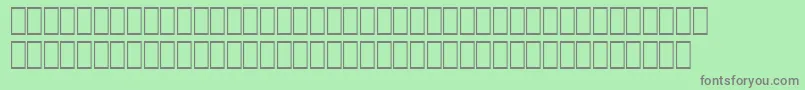Hqpb5 Font – Gray Fonts on Green Background