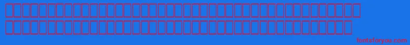 Hqpb5 Font – Red Fonts on Blue Background