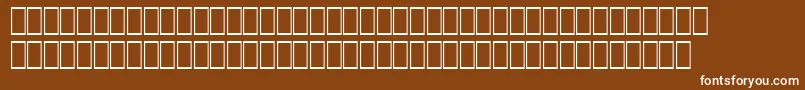 Hqpb5 Font – White Fonts on Brown Background