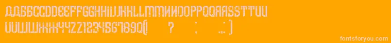 Więcej informacji o czcionce ArmeniaGrunge Czcionka ArmeniaGrunge – różowe czcionki na pomarańczowym tle