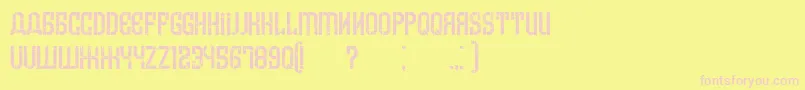 More about ArmeniaGrunge Font ArmeniaGrunge Font – Pink Fonts on Yellow Background