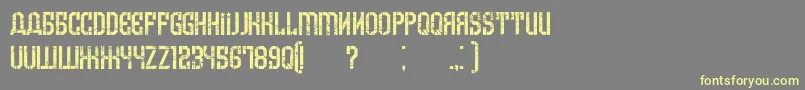 ArmeniaGrunge Font – Yellow Fonts on Gray Background