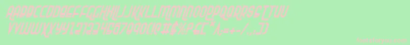 Rokikierci Font – Pink Fonts on Green Background