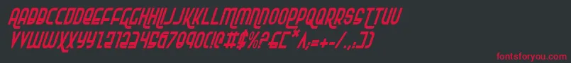 Rokikierci Font – Red Fonts on Black Background