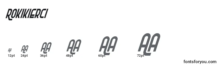 Rokikierci Font Sizes