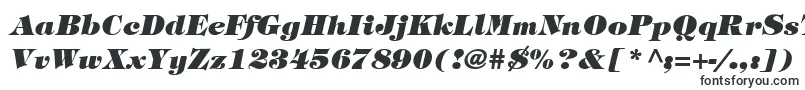 Шрифт SophisticateBlackSsiBoldItalic – тяжелые шрифты