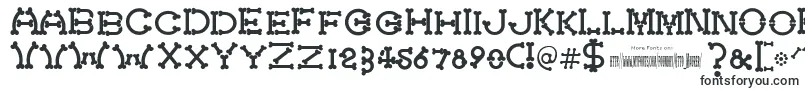 Шрифт Bonecracker – большие шрифты