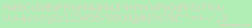 PerfocBold Font – Pink Fonts on Green Background