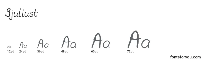 9juliust Font Sizes