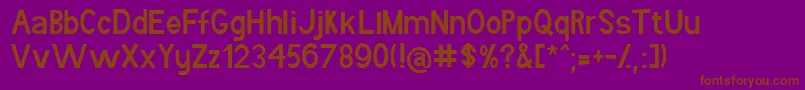 En savoir plus sur la police Bboron Police Bboron – polices brunes sur fond violet