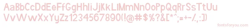 Подробнее о шрифте Bboron Шрифт Bboron – розовые шрифты