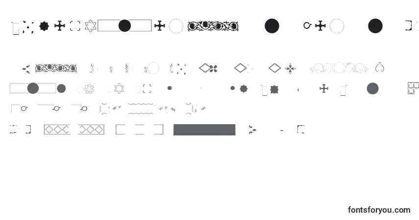 Schriftart Pfornmtreasures2Layer2 – Alphabet, Zahlen, spezielle Symbole
