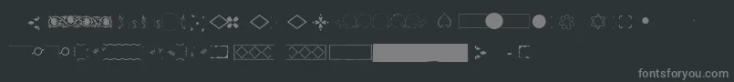 フォントPfornmtreasures2Layer2 – 黒い背景に灰色の文字
