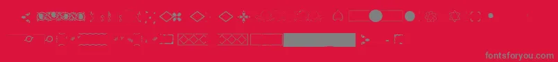 Pfornmtreasures2Layer2 Font – Gray Fonts on Red Background