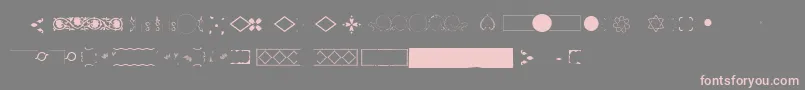 Pfornmtreasures2Layer2 Font – Pink Fonts on Gray Background