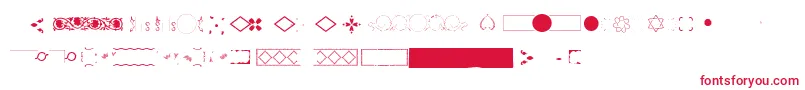 Pfornmtreasures2Layer2 Font – Red Fonts on White Background