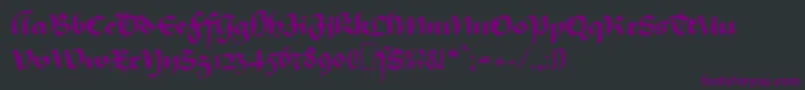 MaGkursiv1 Font – Purple Fonts on Black Background
