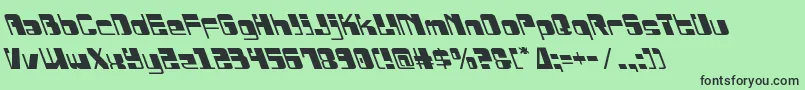 Drosselmeyerleft Font – Black Fonts on Green Background