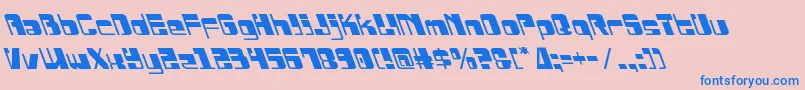 Drosselmeyerleft Font – Blue Fonts on Pink Background