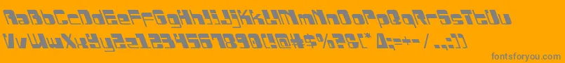 Drosselmeyerleft Font – Gray Fonts on Orange Background