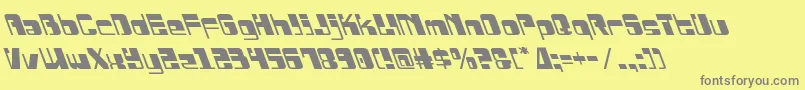 Drosselmeyerleft Font – Gray Fonts on Yellow Background