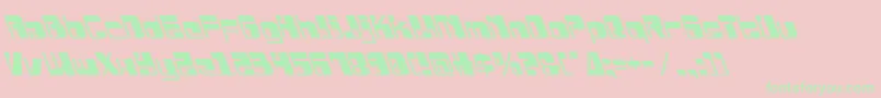 Drosselmeyerleft Font – Green Fonts on Pink Background