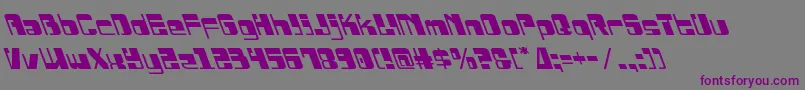 Drosselmeyerleft Font – Purple Fonts on Gray Background