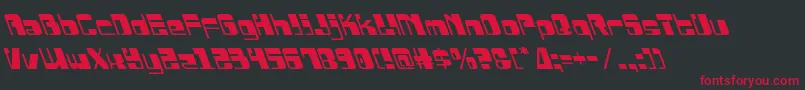 Drosselmeyerleft Font – Red Fonts on Black Background