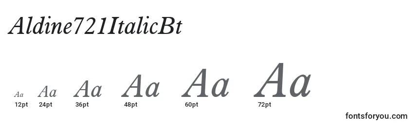 Размеры шрифта Aldine721ItalicBt