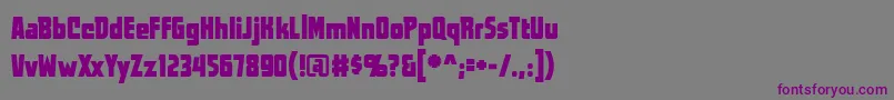 Worldsatwar Font – Purple Fonts on Gray Background