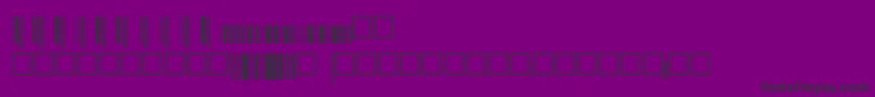 Шрифт Upcebwrp36xtt – чёрные шрифты на фиолетовом фоне
