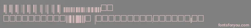 Шрифт Upcebwrp36xtt – розовые шрифты на сером фоне