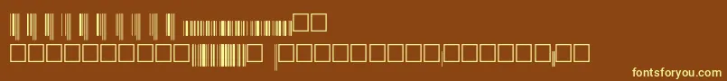 Шрифт Upcebwrp36xtt – жёлтые шрифты на коричневом фоне