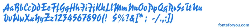 ReporterLt2-Schriftart – Blaue Schriften