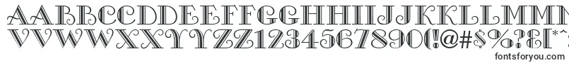 Шрифт SanasoftGalleria.Kz – широкие шрифты